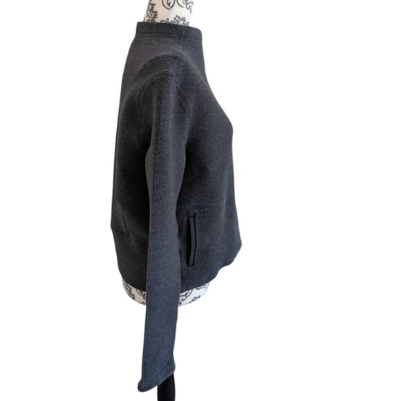 Lululemon City Bound Turtleneck Heathered Black Rel: 10/2016 Women's size 10 - Picture 5 of 12